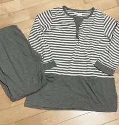 cleal roomパジャマ 上下セットストライプ柄