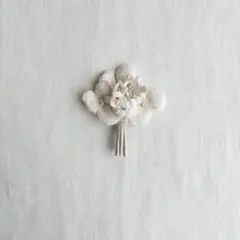 120ハンドメイドコサージュ布花ブローチ入学式卒業式すみれナチュラルオケージョン