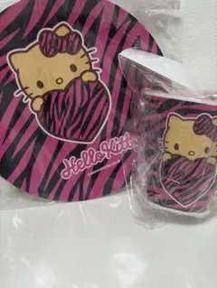 ハローキティ ゼブラ柄 メラミン コップ プレート セット アベイル