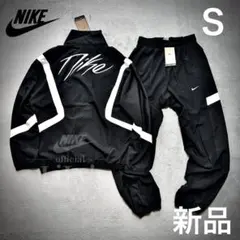 1新品　NIKE上下セットアップ　Ｌ　オフホワイト　ウーブン　ビッグスウォッシュ Lサイズ】NIKE上下セットアップ オフホワイト ウーブン ビッグス
