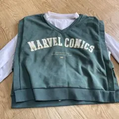 MARVEL Vネック長袖カットソー 130 2枚セット