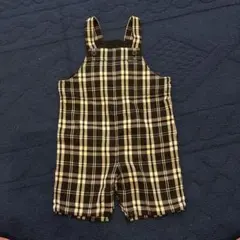 COMME CA DU MODE チェック柄ロンパース 80