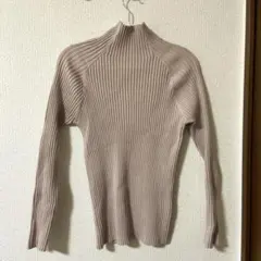 mystic ハイネックリブニット　ピンク