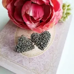 ハート型イヤリング