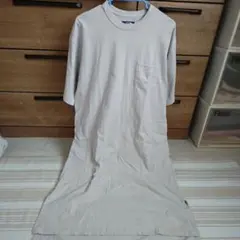 The North Face ベージュグレー カットソーワンピース 半袖