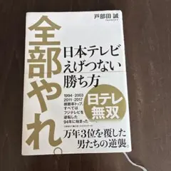 全部やれ。 日本テレビ えげつない勝ち方