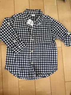 GAP チェック柄 長袖シャツ 100cm