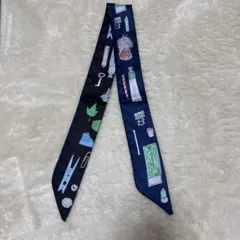 ネイビー イラスト スカーフ