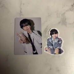 なにわ男子 HARDWORK ファミクラ盤 制服トレカ シール 大西流星