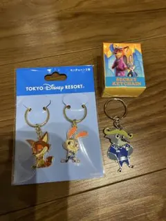 ズートピア　キーチェーン　3個セット