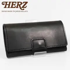 未使用品級 HERZ ヘルツ コンパクト財布(KK-59) ブラック デジ番入り