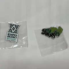 サウジアラビア ピンバッジ 2 MILLION VISITORS 大阪・関西万博 サウジアラビア館 来場者100万人記念ピンバッチ