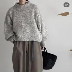 【argue 】ウールアルパカハンドニット