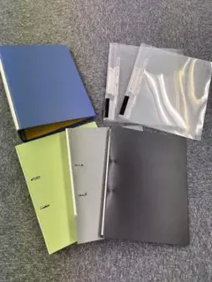 リング式ファイルセット 二穴　縦　A4サイズ対応　6冊セット