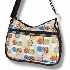 美品 LeSportsac 総柄 ナイロン ショルダーバッグ マザーズバッグ