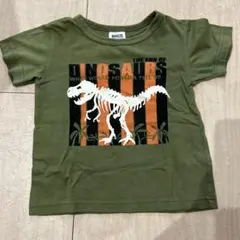 BREEZE ベビー　キッズ　トップス　Tシャツ　半袖　恐竜　緑　100センチ