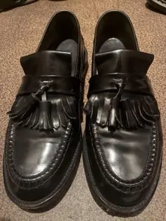 LOAKE タッセルローファー　ローク　黒　uk8 Eのサムネイル