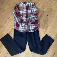 ポロ・ラルフ・ローレン チェック柄シャツとパンツセット