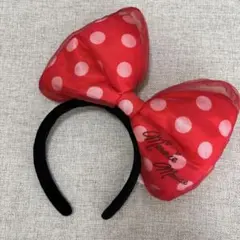 【24時間以内に発送】　ミニーマウス 赤い水玉　カチューシャ