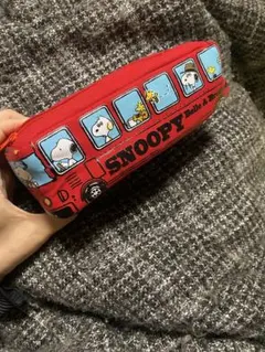スヌーピー バス　筆箱　ペンケース　ウッドストック　小物入れ　ウッドストック