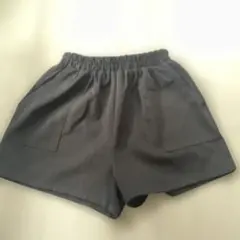 ブラック ショートパンツ ウエストゴム