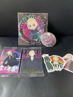 東京リベンジャーズ ドラケン 龍宮寺堅 キラキラ缶バッジセット