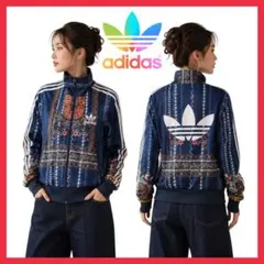 希少L❤️美品❤️adidas❤️アディダス❤️トラックジャケット❤️花柄❤️総柄❤️男女兼用