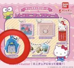 サンリオ レトロミニチュアチャーム タキシードサム 時計 ガチャ