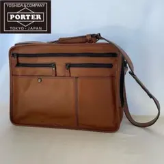 美品 PORTER BARON 2WAY BRIEFCASE ポーター レザー