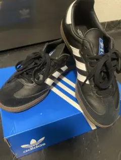 美品　23.5 adidas Samba サンバ　ブラック/ホワイト