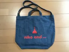 ③赤ランプ niko and...ニコアンド 2way ショルダートートバッグ