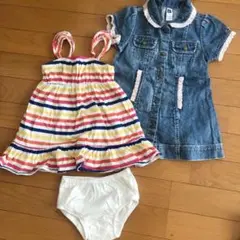 Gap可愛いワンピース2点セット まとめて 80cm