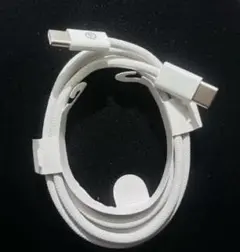 ホワイト Lightningケーブル USB-C 1m