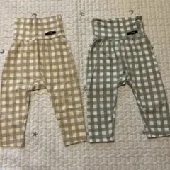 Konny ベビーレギンス 2点セット ギンガムチェックのサムネイル