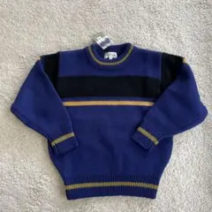 新品Paul Smith セーター S ネイビー/ブラック/イエロー