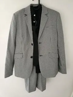 グラソス　160cm スーツ、黒シャツ、ネクタイセット