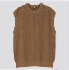 オーバーサイズクルーネックベスト