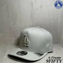 【海外限定】 ドジャース 9FIFTY A-Frame グレー キャップ ④