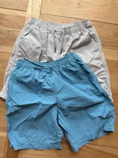 GU ハーフパンツ 2枚セット 150cm リサイクルナイロン