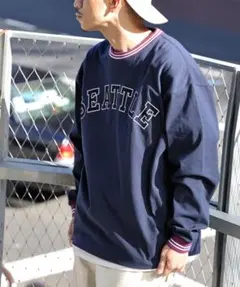 【限定セール】《BACK NUMBER》リブラインロンＴ Ｍサイズ