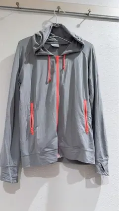 Columbia フード付きストレス生地ウェア S グレー/オレンジ