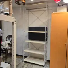 【廃盤】 無印良品 ステンレス ユニットシェルフ オーク材