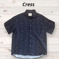 Creas 幾何学模様 半袖シャツ Lサイズ