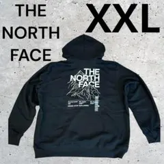THE NORTH FACE パーカー XXL ノベルティグラフィック 黒＊