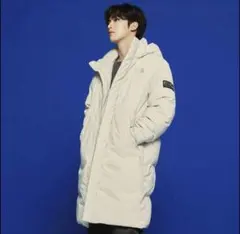 NORTH FACEフード付き ロングダウンジャケット男女兼用