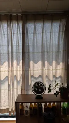 【unico】透け感のあるドット模様カーテン