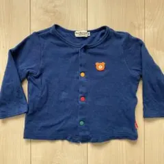 ホットビスケッツ　カーディガン S　70㎝　80㎝ ミキハウス