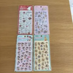 プクプクシール 4枚セット ディズニー