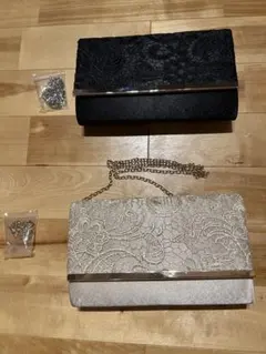 レースクラッチバッグ2点セット