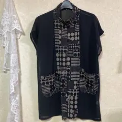 新品　DＯREA ドット柄　ブラック　チュニック